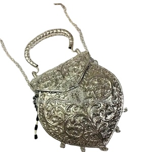 Handmade Luxury Metal Clutch Bag for Women <b>Silver</b> Brass Fashion <b>Dress</b> Style <b>Bridesmaid</b> Gift for Royal Weddings - Product Image 1