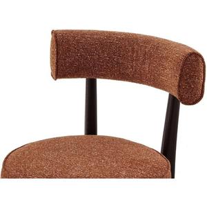 Modern Curved Teak Wood Fabric Dining <b>Chair</b> Comfortable Upholstered Accent Side <b>Chair</b> for Luxury Hotel <b>Restaurant</b> - Product Image 6