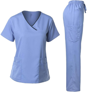 Ensemble de blouses médicales unisexe ANSIS STAR INDUSTRIES, très vendu, en polyester/rayonne tricotée, respirant, extensible, haute qualité, pour usage hospitalier - Product Image 6