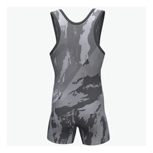 High Quality Spandex/Polyester <b>Wrestling</b> <b>Singlets</b> One Piece Tops Printed Customizable Colors Breathable Quick Dry Men's - Product Image 3