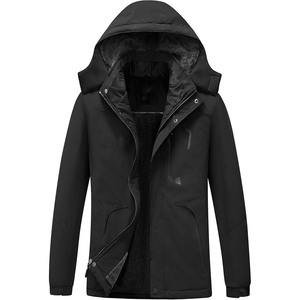 Veste de ski imperméable et isolante pour homme, manteau d'hiver chaud, doublure polaire, coupe-vent, capuche respirante, veste de montagne coupe-vent avec fermeture éclair - Product Image 1