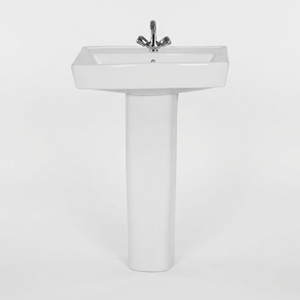 Lavabo ovale moderne Oasis sur pied pour villa et hôpital - Product Image 1
