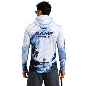 Camiseta de Pesca de Secado Rápido Personalizada al por Mayor, Camiseta de Pesca Impermeable con Protección Solar UPF50+, Transpirable y Ligera - Product Image 2