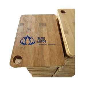 Planche à découper multifonctionnelle en bambou écologique durable, plateau de service pour préparation alimentaire, planche à découper en bois en gros - Product Image 1