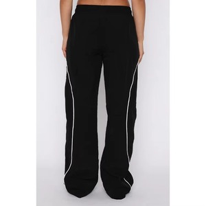 Nouveau design – Pantalon décontracté à jambe large en coton et lin, style urbain, grande taille, coupe ample pour femme - Product Image 3