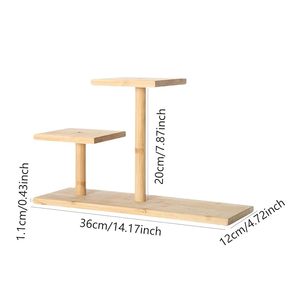 Small Tiered Wooden Plant <b>Stand</b> for Balcony Desktop Compact Multi Level Plant Holder for Home Decor - Product Image 5