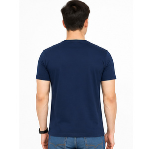 T-shirt en coton personnalisé pour homme, mode décontractée, col rond, haute qualité, fabricant OEM ODM, t-shirt en coton pour homme, confortable et léger - Product Image 4