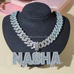 Lab grown Diamond Cross Pendant Hip Hop <b>Chain</b> <b>Iced</b> <b>Out</b> Luxury Jewelry Gift for Men Women - Product Image 5