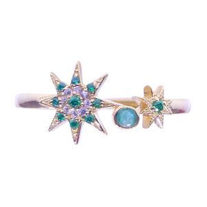 Wedding Wear 925 Sterling <b>Silver</b> Gold Plated Jewelry Rhodolite <b>Garnet</b> Gemstone Women Wear Classic <b>Ring</b> - Product Image 3