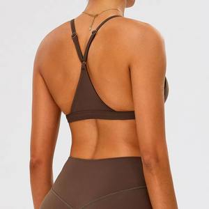 Soutien-gorge de sport personnalisé pour femme, respirant, sans coutures, pour le yoga et l'entraînement, vente en gros - Product Image 4