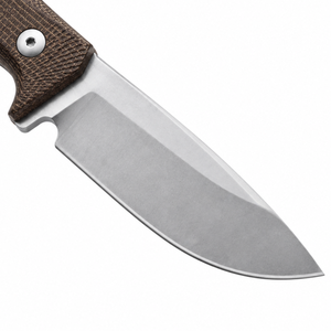 Cuchillos de caza fijos con hoja plateada y mango ergonómico texturizado, con funda negra para senderismo y camping - Product Image 3