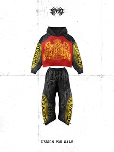 Conjunto Deportivo Unisex SANTA, Sudadera con Capucha y Manga Larga, Estampado por Sublimación, Transpirable, Poliéster, Otoño, Corte Regular para Adultos - Product Image 2