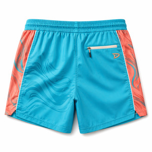 Pantalones Cortos Modernos de Pickleball para Hombre - Pantalones Cortos de Diseño de Secado Rápido con Elasticidad en 4 Direcciones y Paneles de Coral Sublimados Personalizados - Product Image 3