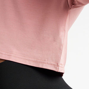 T-shirt court pour femme, 100% coton, respirant, écologique, séchage rapide, anti-boulochage, idéal pour la gym, personnalisable avec logo – Nouvelle collection été, vente flash - Product Image 6