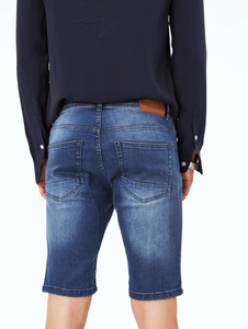 Shorts en jean pour hommes de haute qualité, shorts en denim pour hommes, pantalons courts pour hommes, jeans jeunes, coupe slim, respirant, léger, design personnalisé - Product Image 3