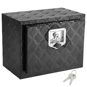 Cassetta Portautensili Sottoscocca per Camion in Alluminio Rinforzato 45x30x35 cm con Piastra Diamantata, Chiavi di Blocco e Accessori per il Controllo del Carico - Product Image 2