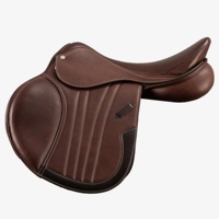 Selle de saut américaine en cuir la plus vendue, style Western et anglais, avec quincaillerie en acier inoxydable, arceau en plastique, durable, Horsekraft