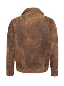 <b>Mens</b> Gavyn Brown Blouson Leather <b>Jacket</b> - Product Image 2