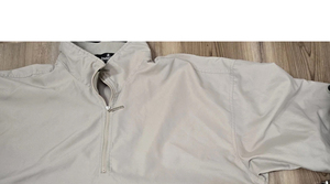 Sudadera de golf con cremallera de 1/4, color caqui, para hombre, manga larga, con bordado personalizado. - Product Image 2