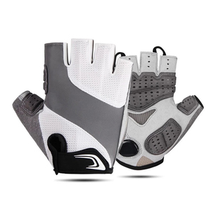 Gants de musculation et de cross-training antidérapants en cuir avec fermeture auto-agrippante, personnalisables avec logo, unisexes, pour l'extérieur, vente en gros - Product Image 2
