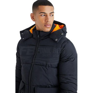 Chaqueta de Invierno para Hombre de Alta Calidad, Personalizada, Gruesa, Cálida, Impermeable, Informal, con Dos Bolsillos, Servicio OEM - Product Image 4
