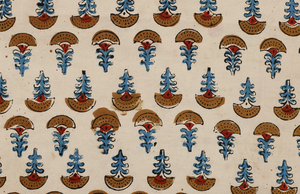 Tela de algodón estampada a mano con motivos florales Buti, material de algodón suave hecho a mano en India para confección de vestidos. - Product Image 2