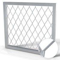 Filet de sécurité en treillis métallique en acier inoxydable 304 316 pour balcon, escalier et pont