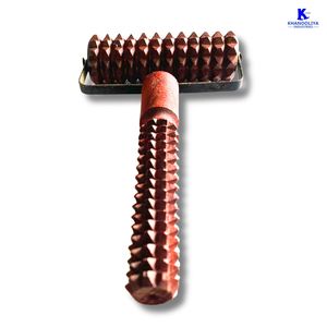 Rodillo de masaje manual 2 en 1 de madera K Star K242A, rodillo de acupresión dual para aliviar el dolor de manos y mejorar la circulación - Product Image 1