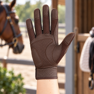 Gants d'équitation personnalisés avec logo, meilleure qualité, design multifonction à doigts complets, antidérapants, unisexes - Product Image 3
