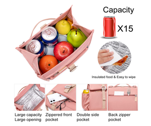 Insulated Lunch Bags with Adjustable Shoulder Strap,Women Men's Lunch Tote for Work,Adult and Teen Lunch Box for Picnic School - Product Image 4