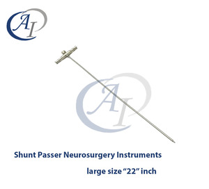 <b>Neurosurgery</b> <b>Instruments</b> Manual Shunt Passer SET (22 INCH) High Quality Stainless Steel CE Certified ASLING INTERNATIONAL - Product Image 3