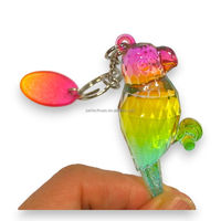 Llaveros de recuerdo con impresión UV de animales (pájaros), forma 3D, artículos de regalo duraderos