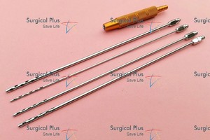 Poignée de canules de liposuccion Lipo Luer Lock en acier inoxydable pour chirurgie esthétique, 3mm, 4mm, 4.5mm, 5mm x 30cm - Product Image 3