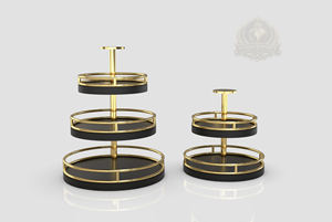 Support à desserts Ramadan, Présentoir à friandises Aïd, Plateau de service palestinien pour l'hospitalité arabe, Support à dattes - Product Image 3