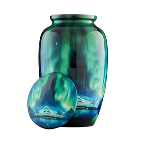 Reliable Manufacturer Unique Aluminum Cremation Urn for Human Ashes <b>Memorial</b> <b>Keepsake</b> with Elegant Decorative Surface Design - Product Image 4