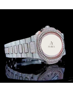 Trendy <b>Real</b> Luxury Square Hip Hop Iced Automatic Mechanical Watch with VVS Moissanite Sapphire <b>Crystal</b> 10 Bar Water Resistant - Product Image 5