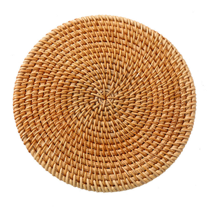 Sous-plat isolant en rotin pour table à manger, tapis anti-brûlure pour plat de cuisson, sous-plat pour assiette, tapis résistant aux hautes températures pour tasse à thé, dessous de verre - Product Image 2