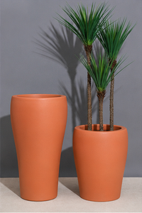 Fiberglass Roman Modern American Antique Eco-Friendly Flower <b>Planter</b> Drainage Hole Durable Lightweight for Indoor/<b>Outdoor</b> Floor - Product Image 2