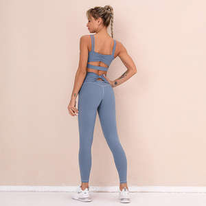 Ropa de Yoga de Fábrica OEM, Ropa Deportiva Suave, Elástica y Transpirable para Mujer, Entrenamiento Físico y Exportación a Todo el Mundo - Product Image 4