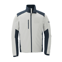 Veste Softshell Homme Bicolore Personnalisée Coupe-Vent Performance Extérieure Entièrement Zippée Manteau de Travail Fabricant OEM Marque Privée