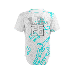Camisetas de Béisbol Unisex para Adultos, Manga Corta, Estampado 3D en Relieve, Transpirables, Antibacterianas, 220g, Poliéster, Uniformes para Equipos de Béisbol - Product Image 3
