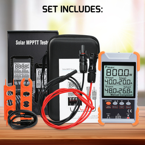 Compteur de puissance solaire MPPT haute précision 2000W, multimètre pour panneau photovoltaïque 3V-90V 40A avec écran LCD et batterie rechargeable 1250mAh - Product Image 3