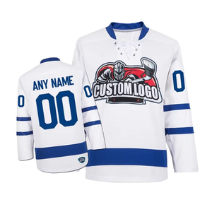 Jersey de Árbitro de Hockey sobre Hielo Sublimado de Malla de Poliéster Transpirable de Alta Calidad con Cuello en V para Hombre de Alta Intensidad - Product Image 3