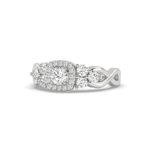 Bague AJRETAIL pour femme, vintage, or 14 carats, diamant de laboratoire de 1,43 carat, clarté VS2, avec certification, couleur F, taille 5 - Product Image 2