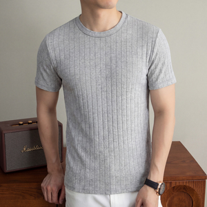 เสื้อยืดผู้ชายขายดี ผ้าฝ้าย 100% สีพื้น คอกลม แขนสั้น ใส่สบายในฤดูร้อน แห้งเร็ว ระบายอากาศดี เป็นมิตรกับสิ่งแวดล้อม - Product Image 2