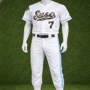 Maillots de baseball personnalisés pour équipes, grandes tailles, anti-UV, en Spandex/Polyester, ensemble complet d'uniformes d'entraînement - Product Image 1