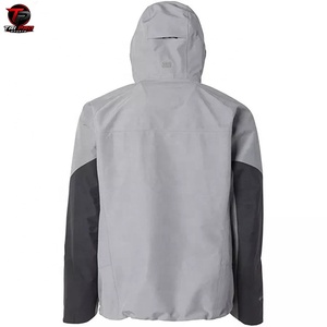 <b>Men's</b> Winter Waterproof Breathable Windbreaker Hoodie Ski Jacket Zipper Hard Shell <b>Rain</b> <b>Coat</b> for Snowboarding Travel OEM Service - Product Image 2