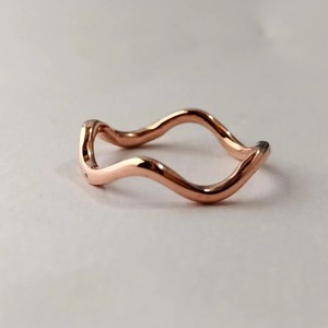 Bague en cuivre de luxe pour l'énergie et la santé, bague martelée en cuivre pur - Product Image 4