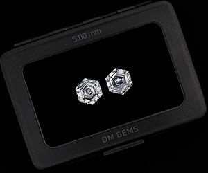 Pendientes de Diamantes de Laboratorio con Corte Hexagonal de 5.0 MM, Perforados con Láser, Venta al por Mayor, Diamantes de Laboratorio de Color Fantasía, Corte Antiguo Único - Product Image 5