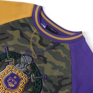 Sudadera de Hombre con Mangas Raglán y Estampado de Camuflaje, con Logotipo Bordado, Cuello Redondo, Corte Regular, Estilo Casual - Product Image 4
